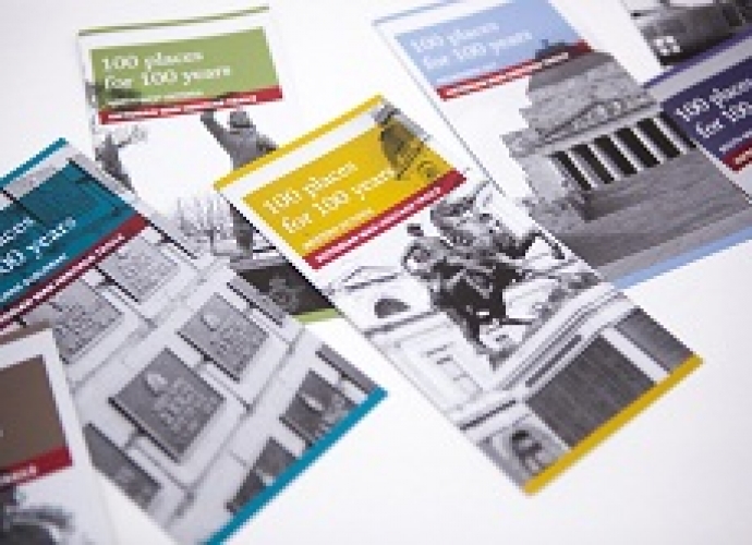 100 Places for 100 Years brochures