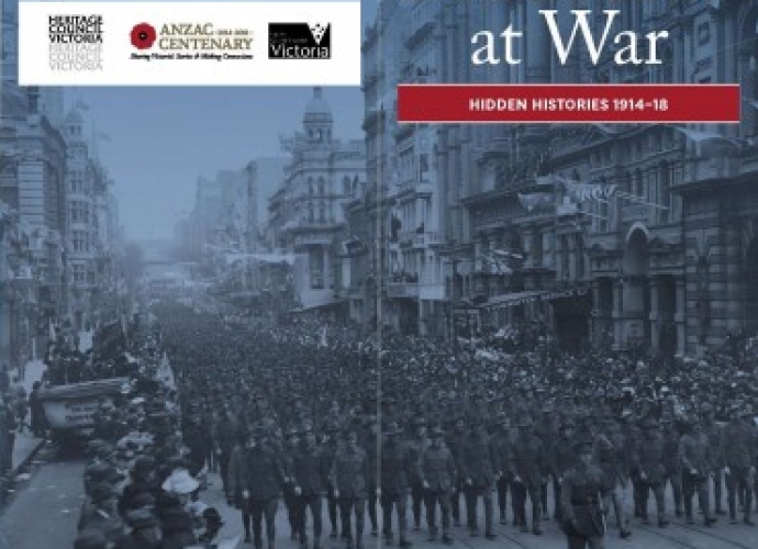 Melbourne at war brochure image